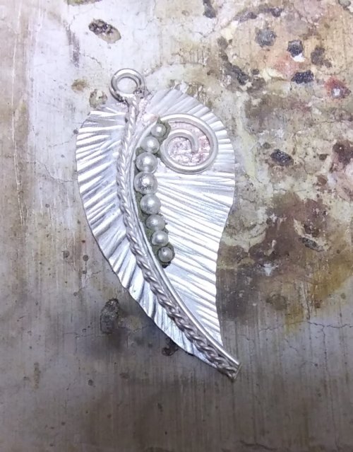 Judy Larson's Bali Style Earrings - , Contemporary Wire Jewelry, Stamping, Stamps, Butane Torch, Soldering, Solder, Drilling, Drill, Press the embellishments 